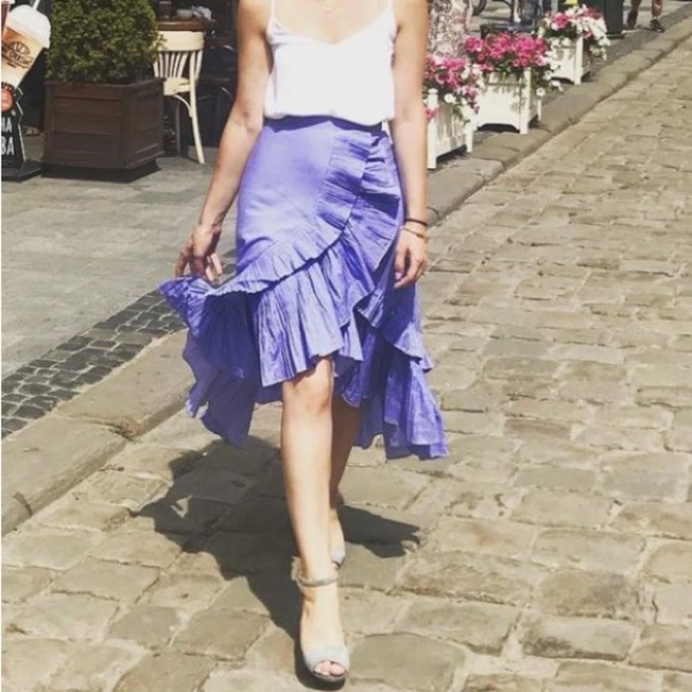 Chicwish Tiered Ruffle Hem Skirt